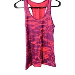 Nike Dri-FIT XS Abstract Pink Purple Tank Top